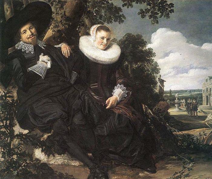 Frans Hals Married Couple in a Garden WGA France oil painting art